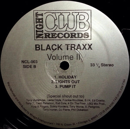 Black Traxx : Volume II (12")