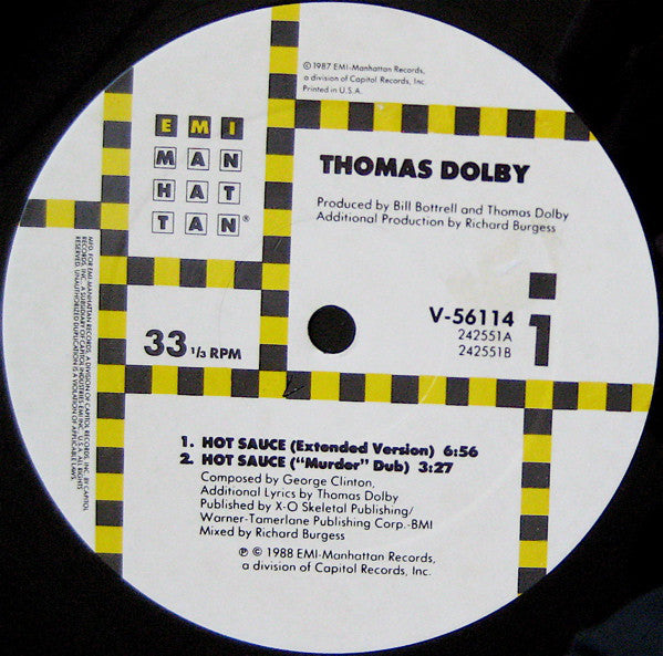 Thomas Dolby : Hot Sauce (12")