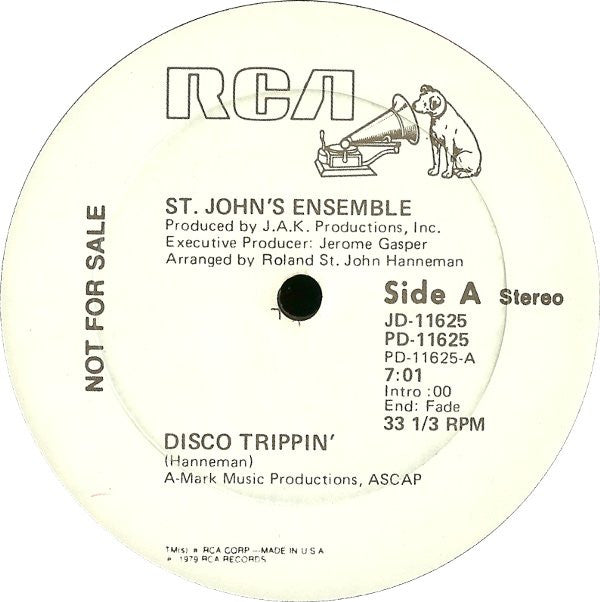 St. John's Ensemble : Disco Trippin' (12", Promo)