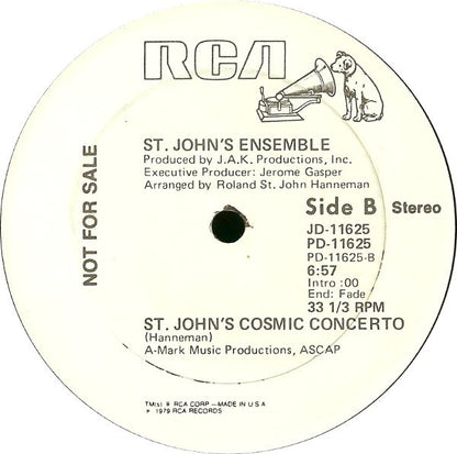 St. John's Ensemble : Disco Trippin' (12", Promo)