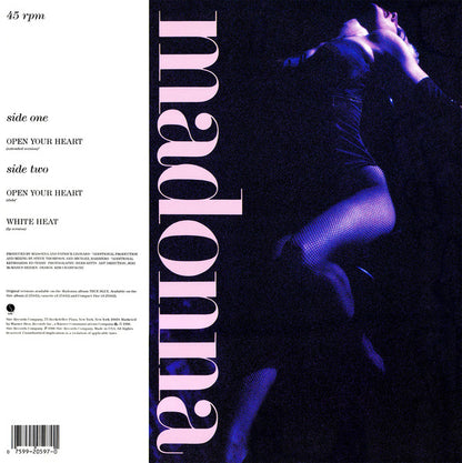 Madonna : Open Your Heart/White Heat (12", Maxi)