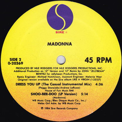Madonna : Dress You Up (12", Maxi, No )