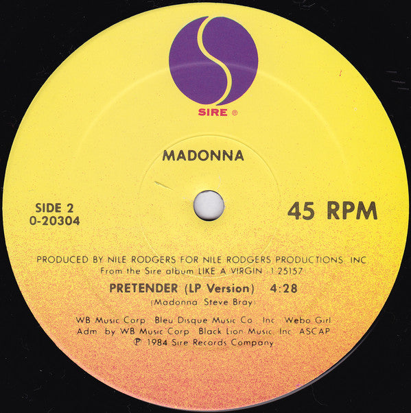 Madonna : Material Girl (12", Maxi)