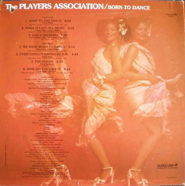 The Players Association : Born To Dance (LP, Album, Pit)