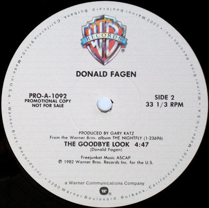 Donald Fagen : New Frontier / The Goodbye Look (12", Promo, All)
