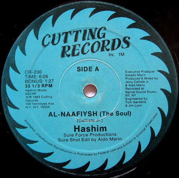 Hashim : Al-Naafiysh (The Soul) (12", RE, RM)