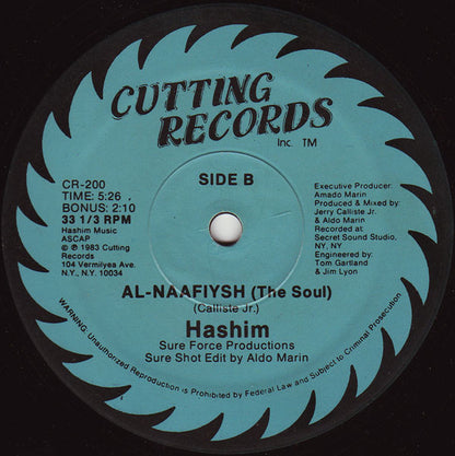Hashim : Al-Naafiysh (The Soul) (12", RE, RM)