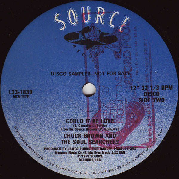 Chuck Brown And The Soul Searchers* : Never Gonna Give You Up (12", Promo)