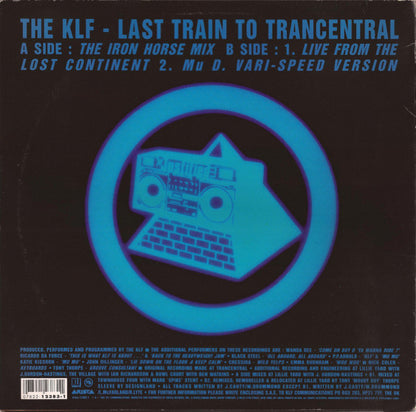 The KLF : Last Train To Trancentral (Live From The Lost Continent) (12", Single)