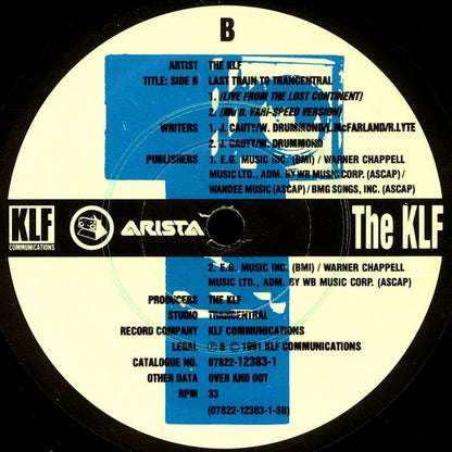 The KLF : Last Train To Trancentral (Live From The Lost Continent) (12", Single)