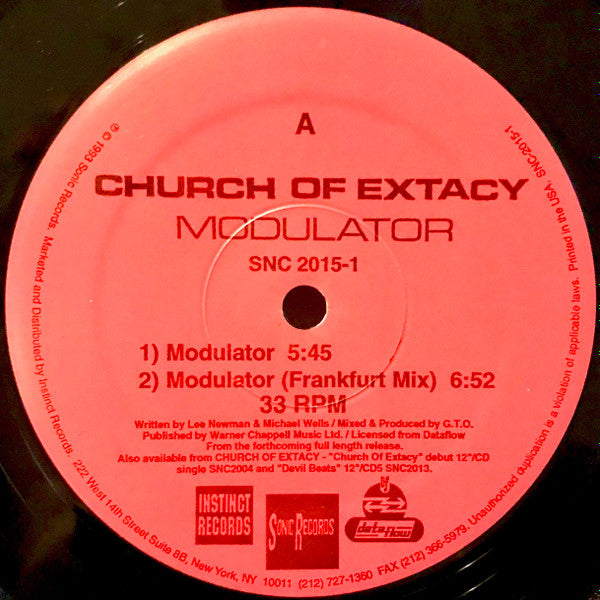 Church Of Extacy : Modulator (12")