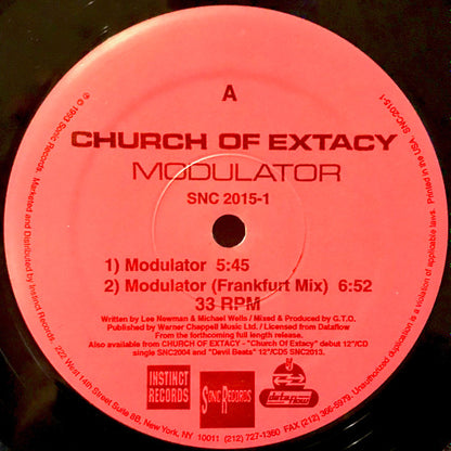 Church Of Extacy : Modulator (12")