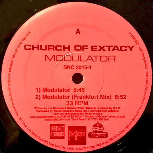 Church Of Extacy : Modulator (12")