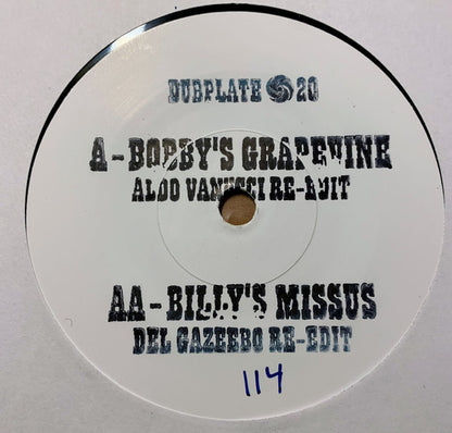 Aldo Vanucci / Del Gazeebo : Bobby's Grapevine / Billy's Missus (7", Single, Ltd, Unofficial)