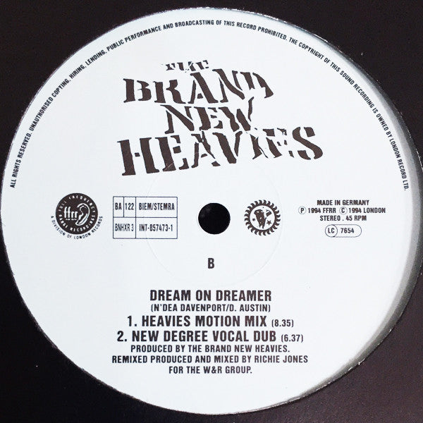 The Brand New Heavies : Dream On Dreamer (12")