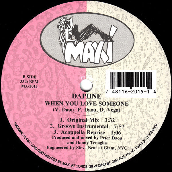 Daphne : When You Love Someone (12")