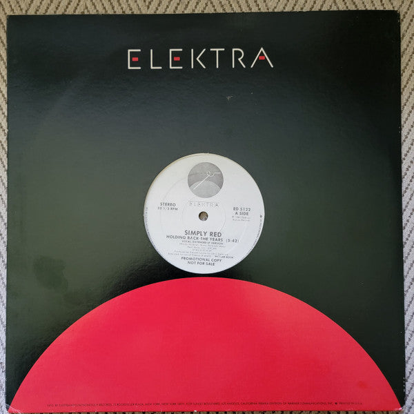 Simply Red : Holding Back The Years (12", Promo)