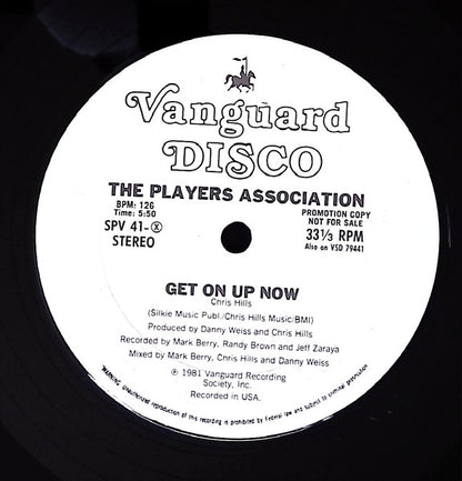 The Players Association : Get On Up Now / Let Your Body Go! (12", Promo)