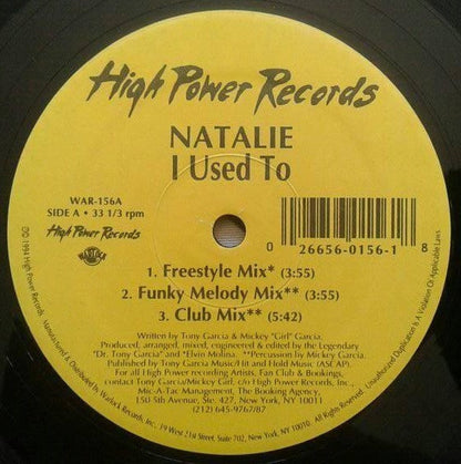 Natalie (6) : I Used To / I Want Your Love (12")