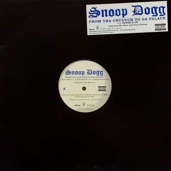 Snoop Dogg : From Tha Chuuuch To Da Palace (12", Promo)