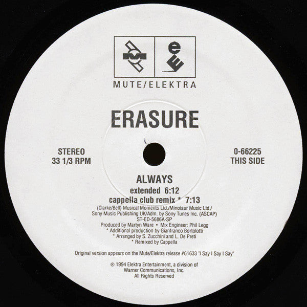 Erasure : Always (12")