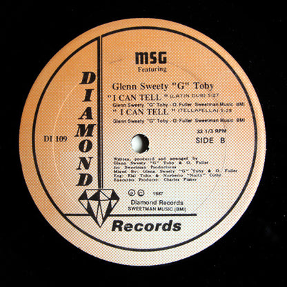 MSG Featuring Glenn "Sweety G" Toby : I Can Tell (12")