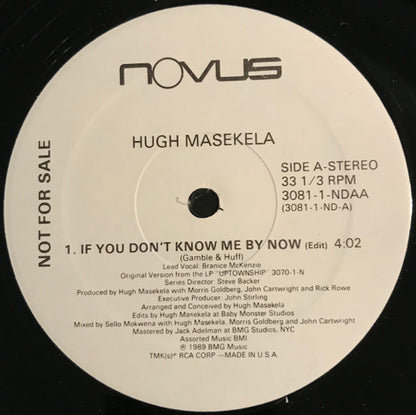 Hugh Masekela : If You Don't Know Me By Now (12", Single, Promo)
