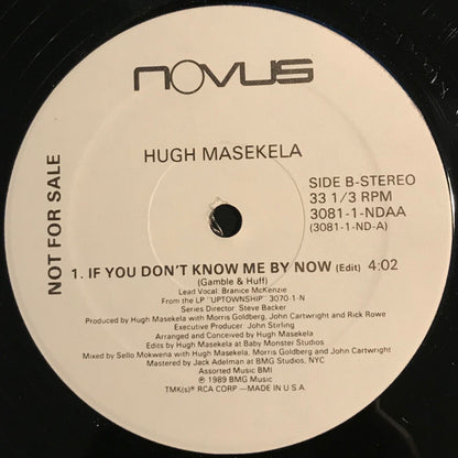 Hugh Masekela : If You Don't Know Me By Now (12", Single, Promo)