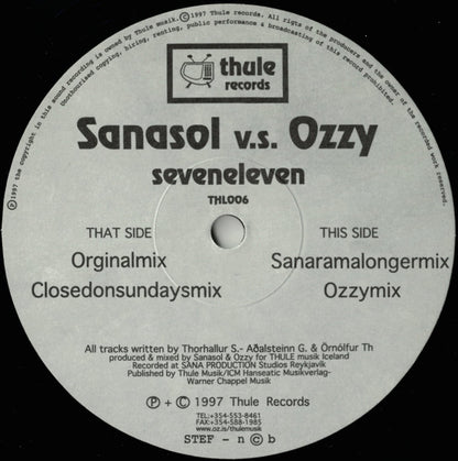 Sanasol vs Ozy : Seveneleven (12")