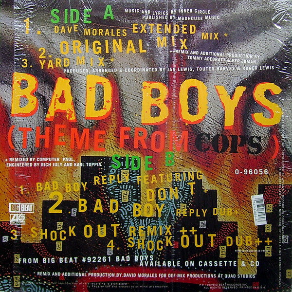 Inner Circle : Bad Boys (Theme From Cops) (12")