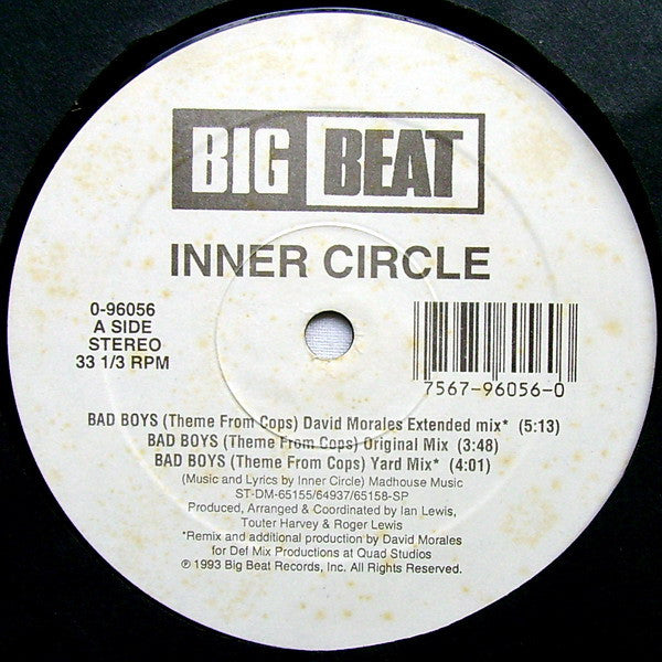 Inner Circle : Bad Boys (Theme From Cops) (12")
