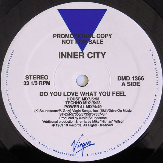 Inner City : Do You Love What You Feel (12", Promo)