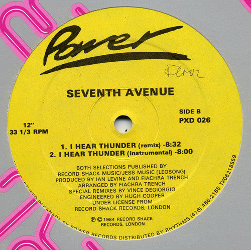 Seventh Avenue : I Hear Thunder (12")