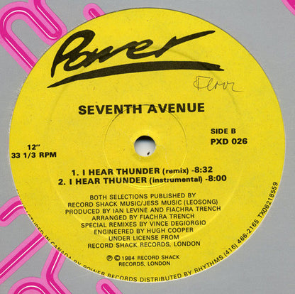 Seventh Avenue : I Hear Thunder (12")