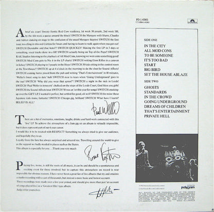 The Jam : Dig The New Breed (Live) (LP, Album)