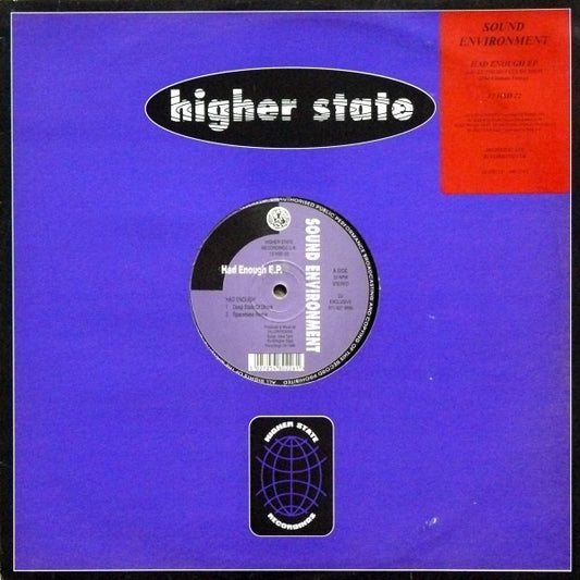 Sound Environment : Had Enough E.P. (12", EP)