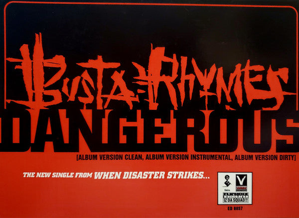 Busta Rhymes : Dangerous (12", Promo)