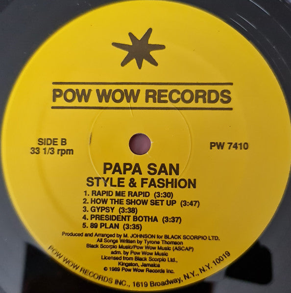 Papa San : Style & Fashion (LP)