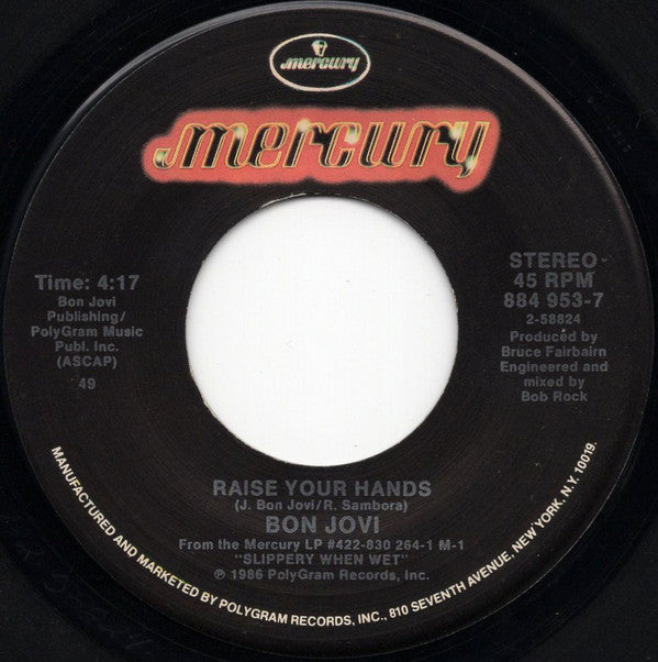 Bon Jovi : You Give Love A Bad Name (7", Single, 49)