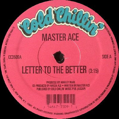 Master Ace* : Letter To The Better / Brooklyn Battles (12", Ltd)
