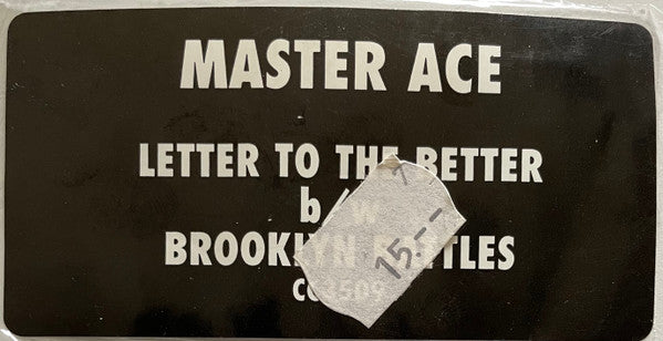 Master Ace* : Letter To The Better / Brooklyn Battles (12", Ltd)
