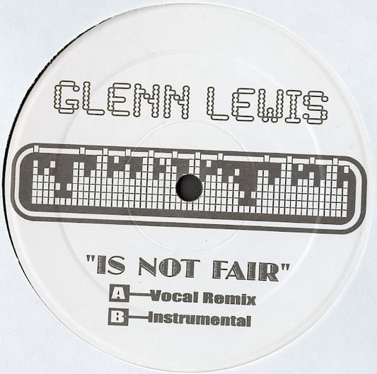Glenn Lewis : Is Not Fair (12", Unofficial)