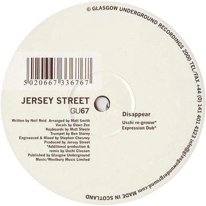 Jersey Street : Disappear (12")
