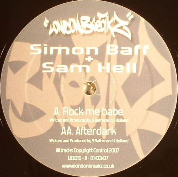 Simon Baff + Sam Hell : Rock Me Babe / Afterdark (12")