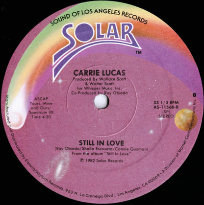Carrie Lucas : Show Me Where You're Coming From (12", SP )