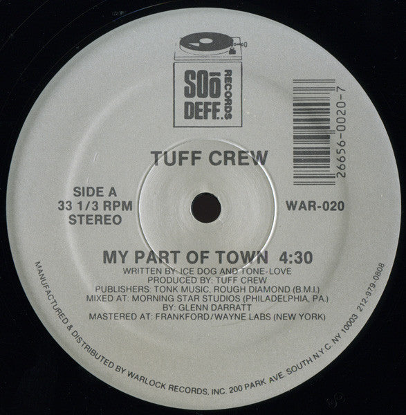 Tuff Crew : My Part Of Town (12")