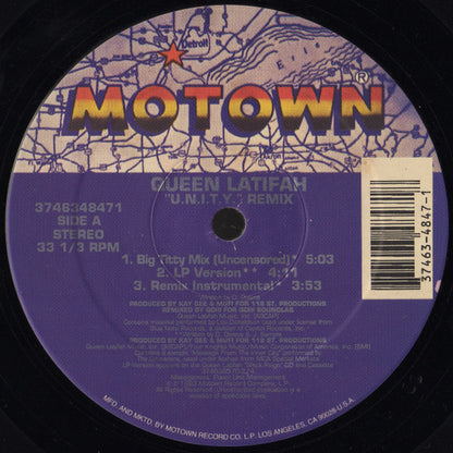Queen Latifah : U.N.I.T.Y. (Remix) (12", Single)