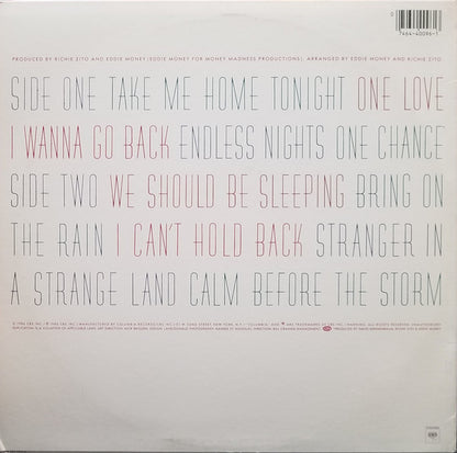 Eddie Money : Can't Hold Back (LP, Album, Pit)