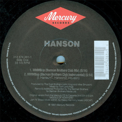 Hanson : Mmm Bop (Remixes) (12")