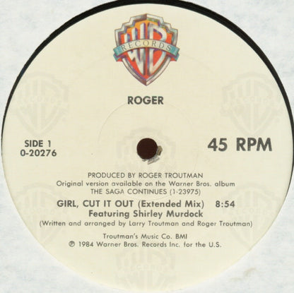 Roger* : Girl, Cut It Out (12", Maxi, ARC)